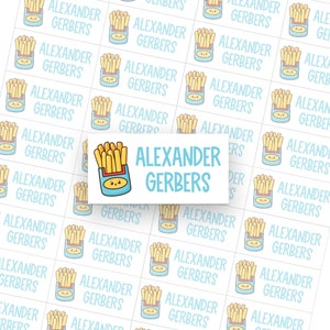 School Supply Labels Back To School Labels Personalized Book Labels Name Sticker Custom Teacher Classroom Labels - Set of 40