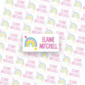 Back To School Labels Personalized Book Labels Name Sticker School Supply Labels Custom Teacher Classroom Labels - Set of 40