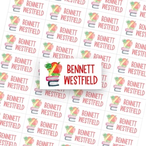 Back To School Stickers School Supply Labels Personalized Book Labels Name Sticker Custom Teacher Classroom Labels - Set of 40