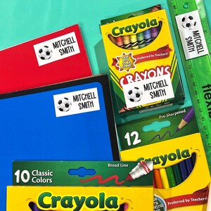 Name Sticker Back To School Personalized Book Labels School Supply Labels Custom Teacher Classroom Labels - Set of 40