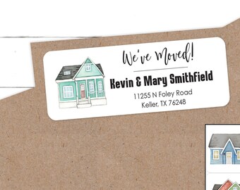 New Home Return Address Envelope Labels We've Moved New Address Stickers Address Change Personalized Realtor Closing Gift - Set of 30