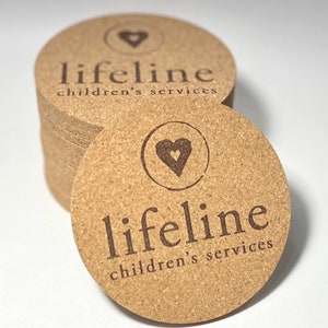 Custom Business Logo Cork Coasters Bulk Engraved Logo Coasters Corporate Gifts Promotional Products Company Gifts