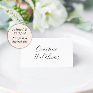 Wedding Place Cards, Minimal Place Card Black and White, Reception Place Cards, Modern Place Cards, Personalized and Printed