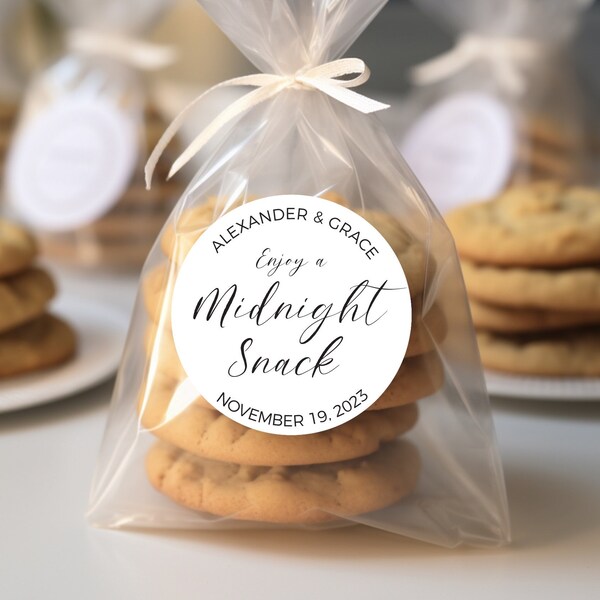 Midnight Snack Wedding Favor Bag Etsy
