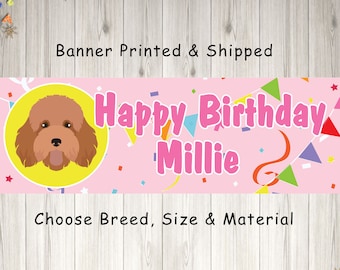 Dog Birthday Banner, Personalized Dog Birthday Party Decorations, Puppy Party Banner, Happy Bark Day, Happy Birthday Dog Banner