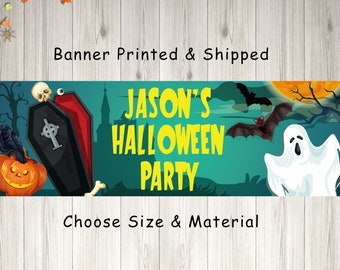 Halloween Birthday Party Decorations Kit - Banner, Garland, Honeycomb Balls & Pom Poms - View #3