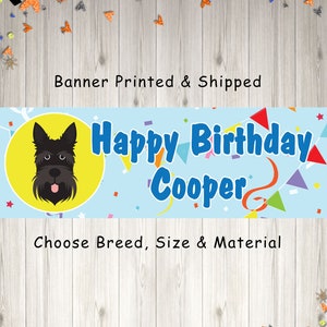 Dog Birthday Banner, Personalized Dog Birthday Party Decorations, Puppy Party Banner, Happy Bark Day, Happy Birthday Dog Banner