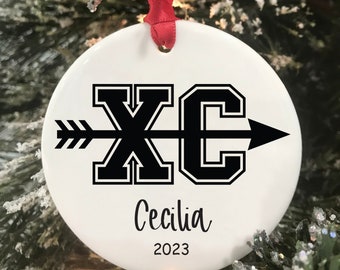 Cross Country Ornament XC Running Ornament Cross Country Runner Gift Gift for Runner Runner Ornament Marathon Ornament 2023