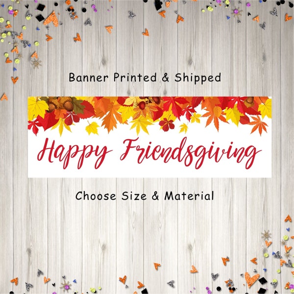 Printable Friendsgiving Banner Etsy