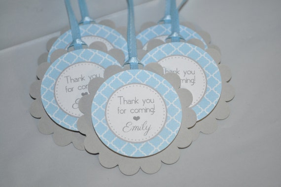 Boys Baby Shower Favor Tags It S A Boy Favors Blue And Gray