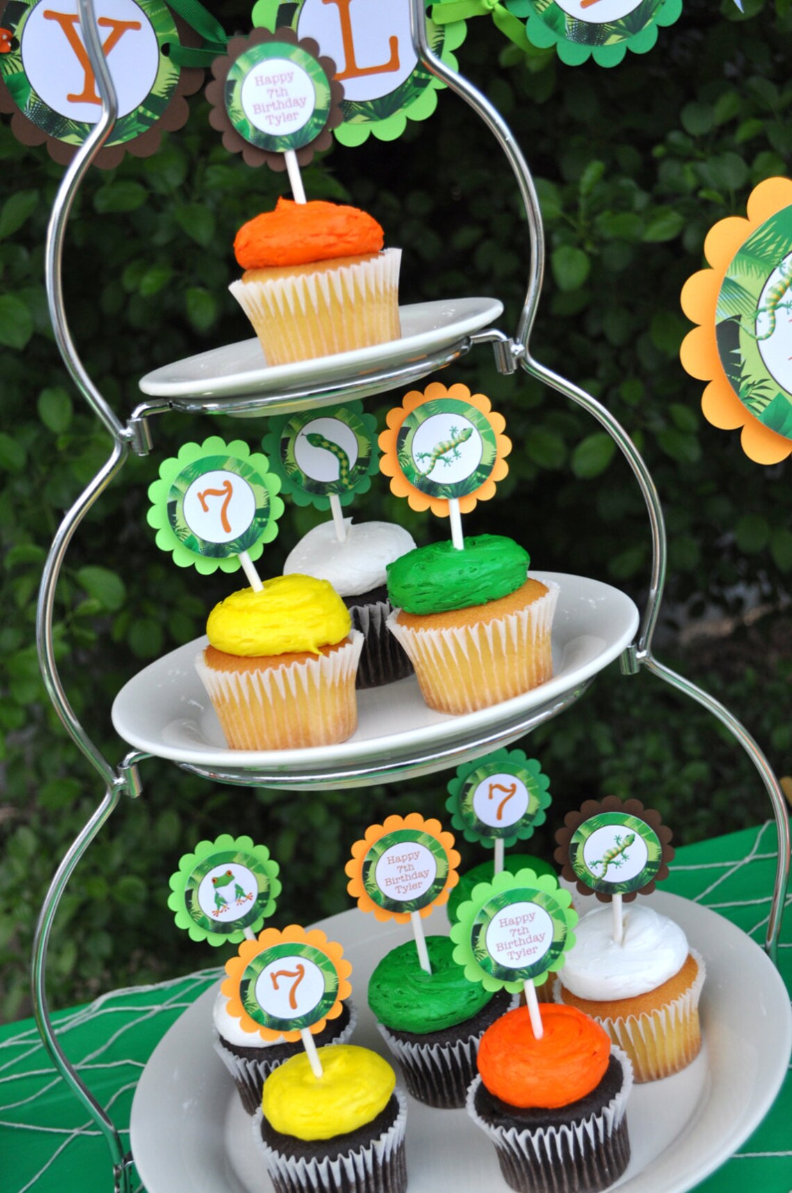Reptile Party Cupcake Toppers Snakes Lizards Frogs Etsy Reptile Party Cupcake Toppers Snakes Lizards Frogs Etsy