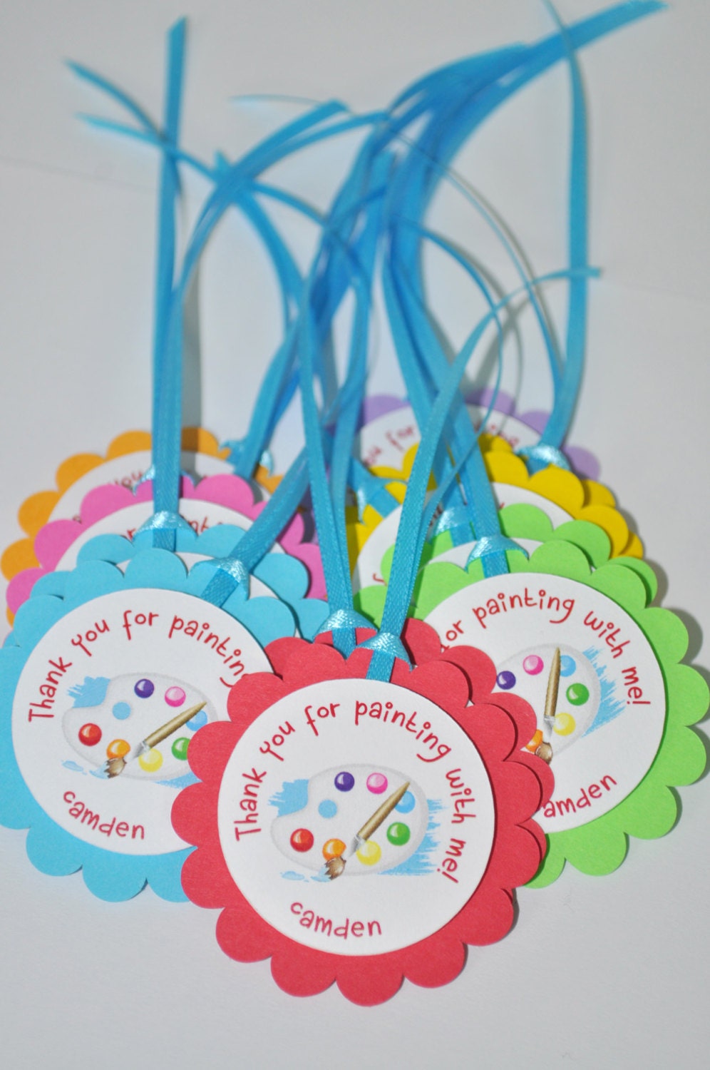 Artist Birthday Party Favor Tags Thank You Party Favors -   Artist  birthday party, Art birthday party, Painting birthday party