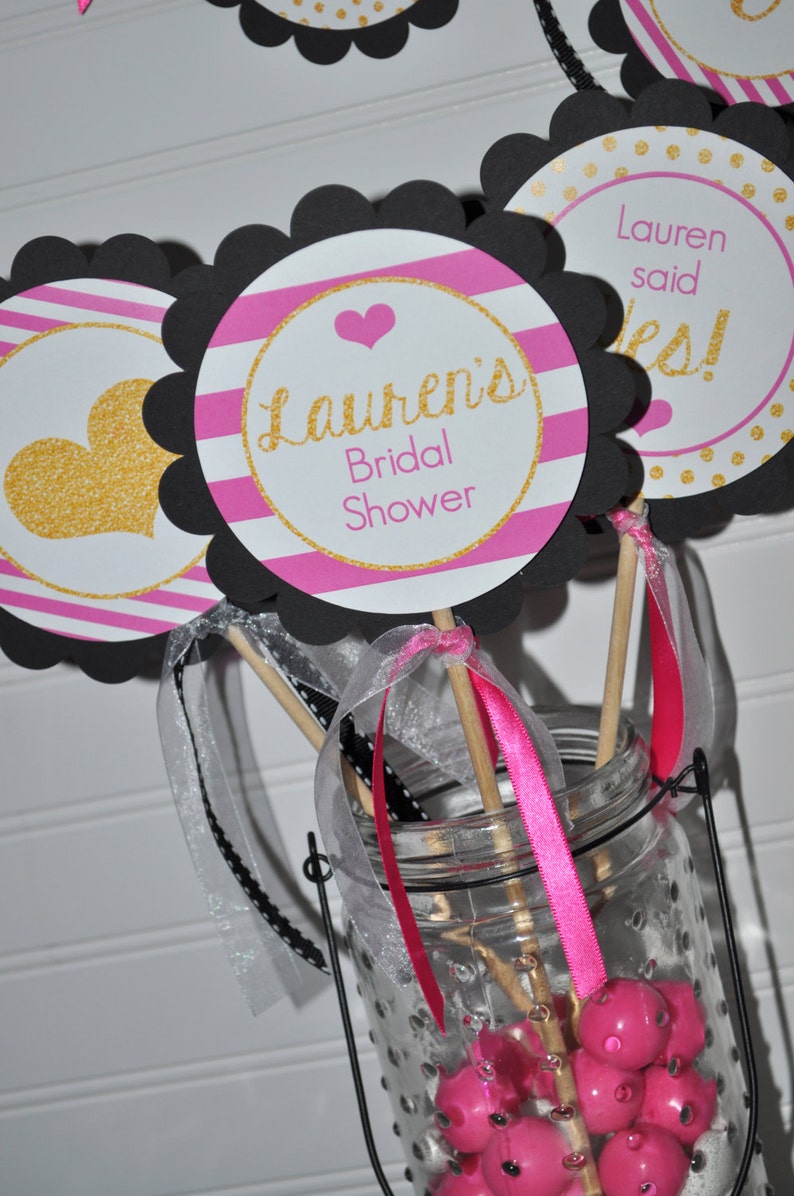 bridal shower sticks