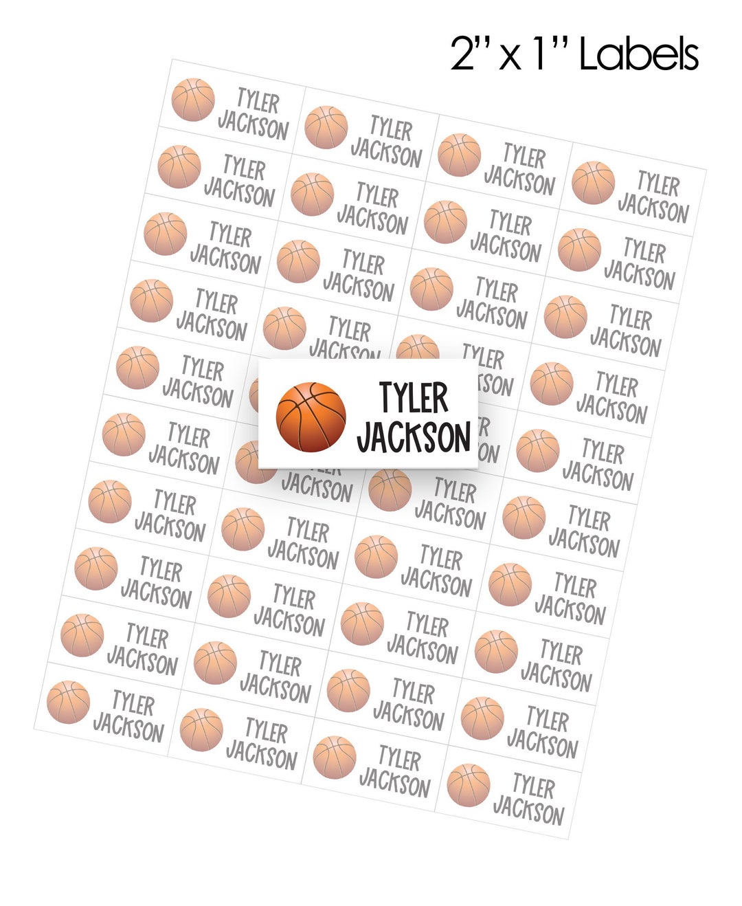 Kids Back to School Stickers School Supply Labels Personalized Book ...