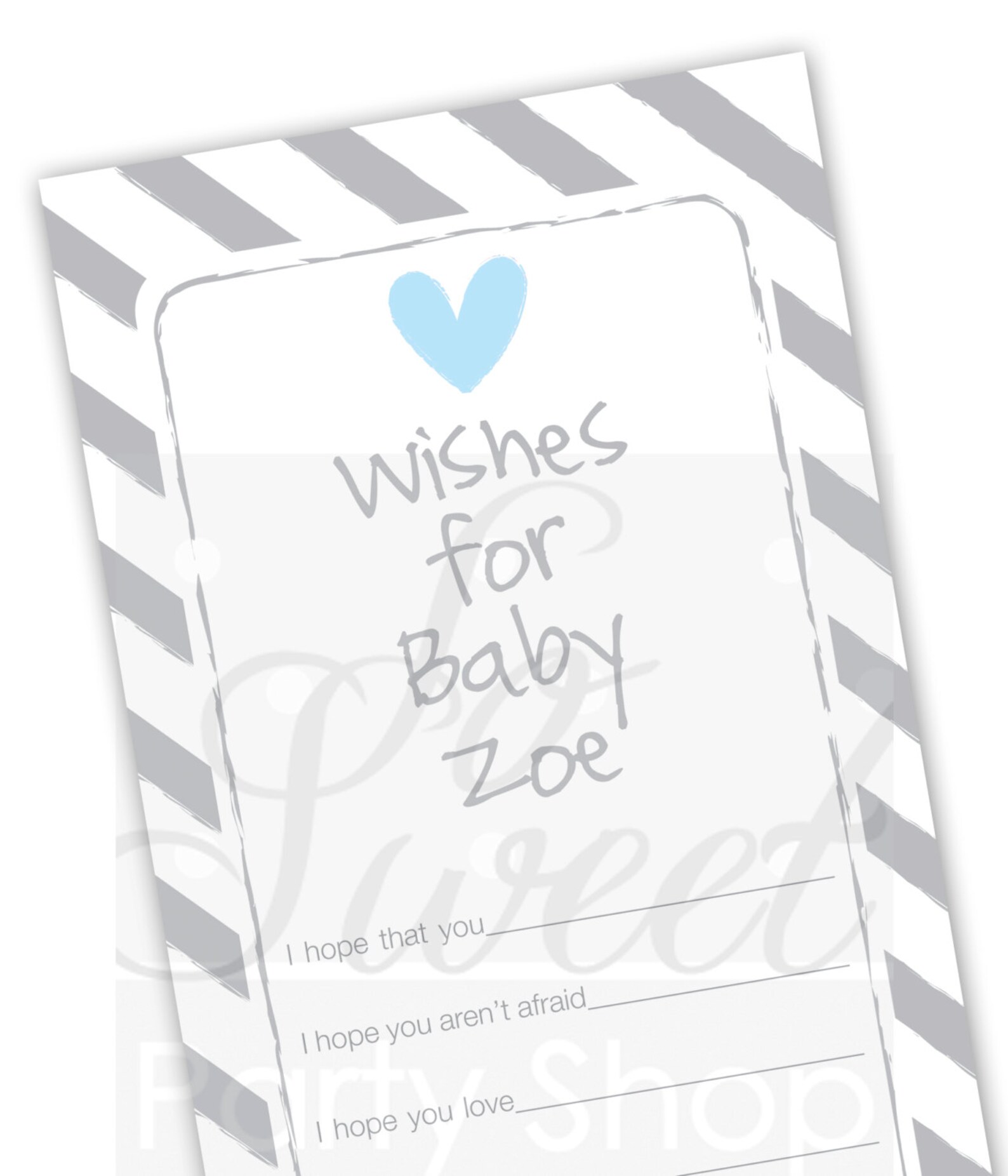 Boy Baby Shower Wish Cards Boy Baby Shower Advice Cards Etsy