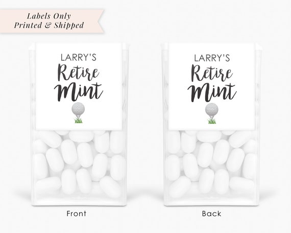 Golf Retirement Party Favors Tic Tac Labels Mint Favors Retiremint golf-retirement-party-favors-tic-tac-labels-mint-favors-retiremint