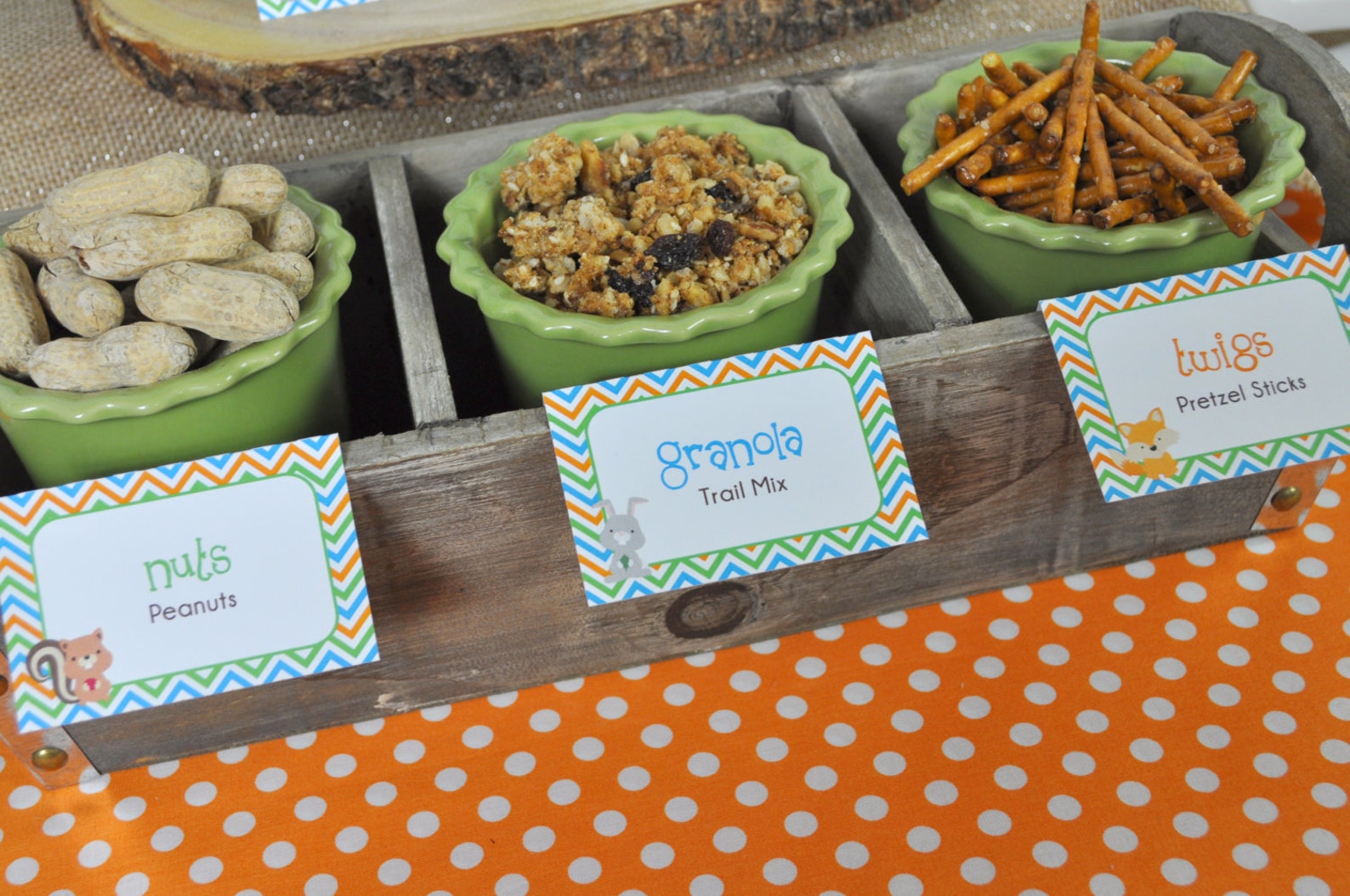 Woodland Baby Shower Food Label Tent Cards Placecards Buffet Etsy