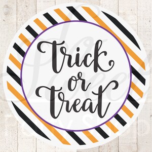 Trick or Treat Stickers Halloween Favors School Halloween - Etsy