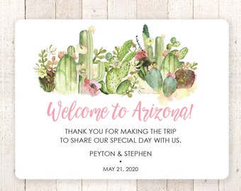 Cactus Boda Bienvenida Bolsa Gable Cajas Pegatinas Boda Fuera de la ciudad Invitado Gracias Pegatinas Pegatina Desierto Suculento - Juego de 12