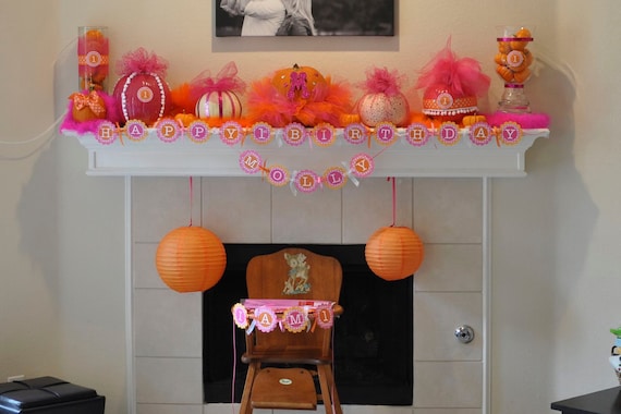 Girls 1st Birthday Centerpiece Sticks Party Decorations Etsy