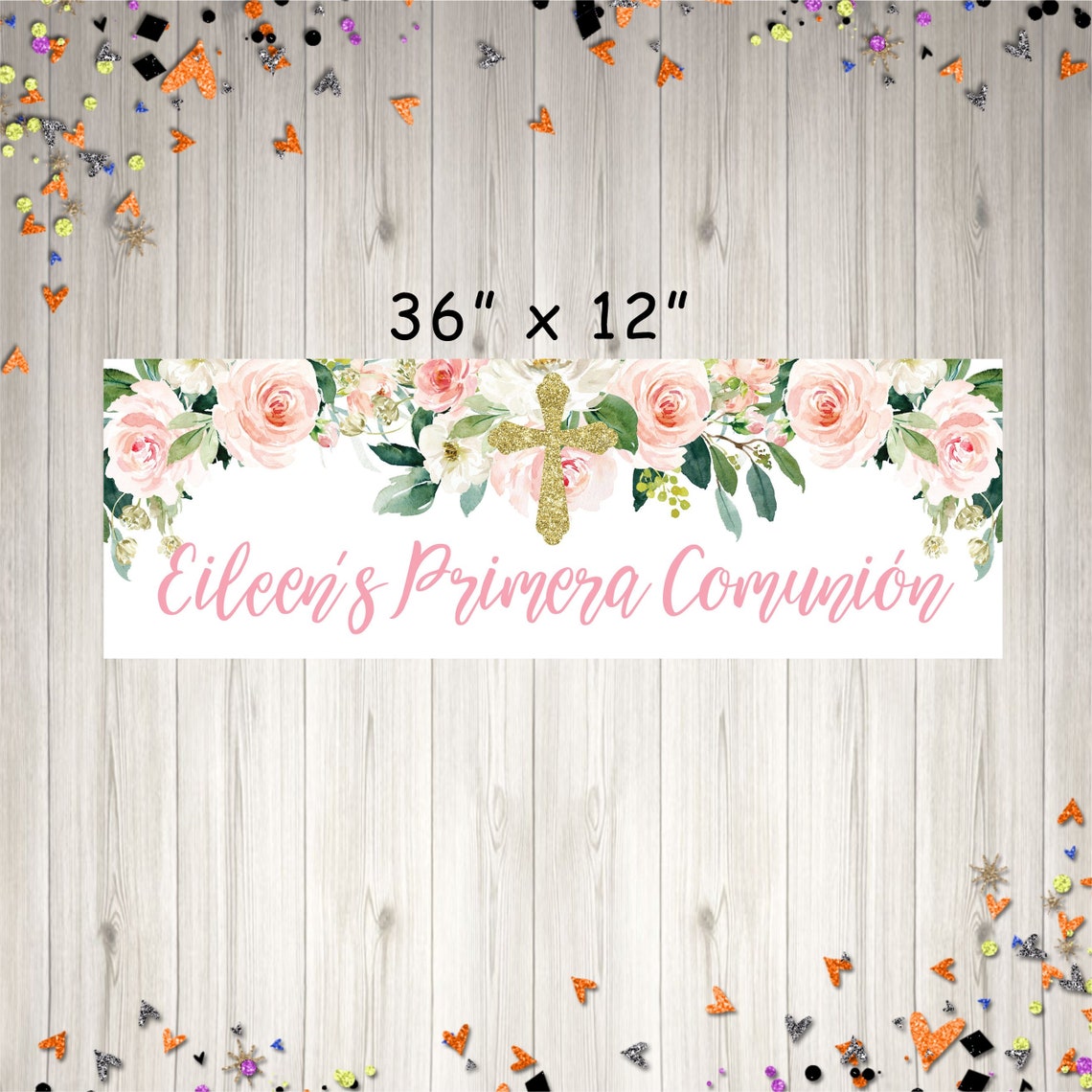Primera Comunion Banner Girl Primera Comunion Banner Spanish Etsy New
