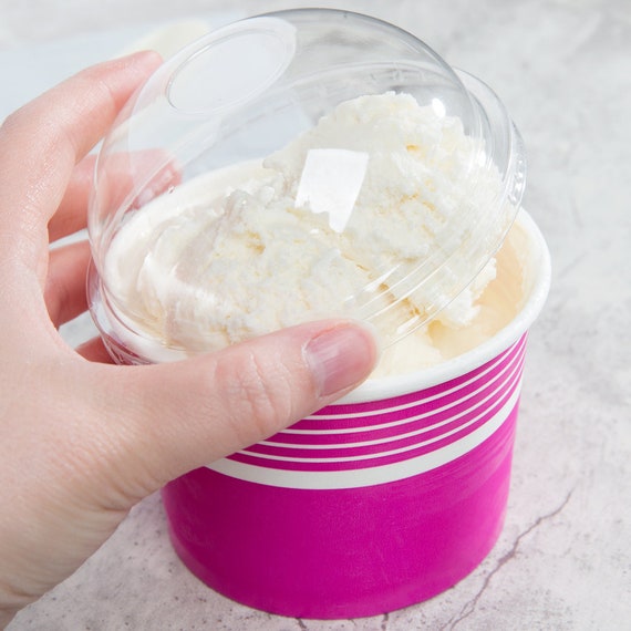 Ice Cream Cups With Dome Lids Pink Ice Cream Party Cups 6oz