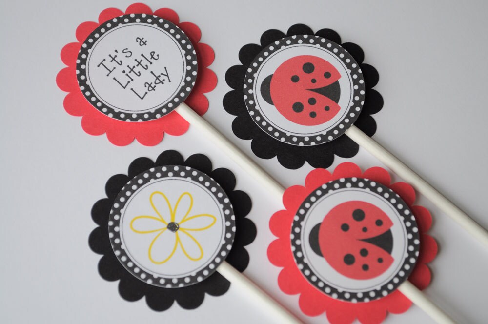 Ladybug Favor Tags Birthday Party Favor Tags Baby Shower | Etsy