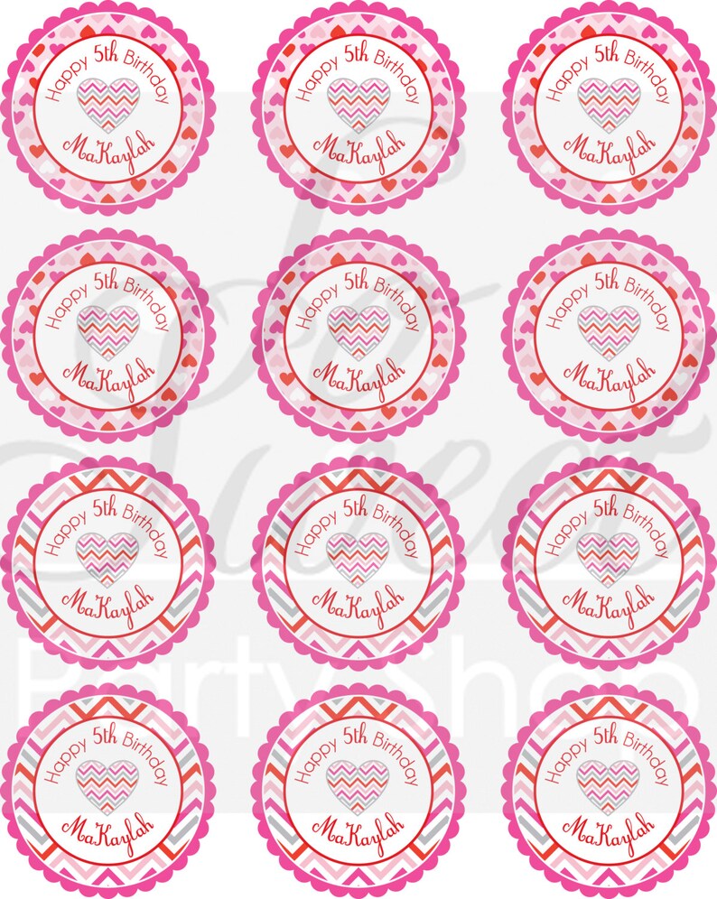 Classroom Valentines Treat Bag Stickers Class Party Set of 24 Goodie Bag Stickers Kids Valentines Valentine/'s Day Stickers