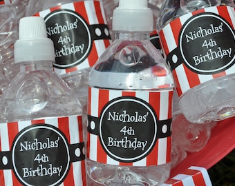 Pirate Birthday Water Bottle Labels - Pirate Party - Pirate Birthday Decorations - Boys Birthday Party Decorations - Drink Label - Set of 10