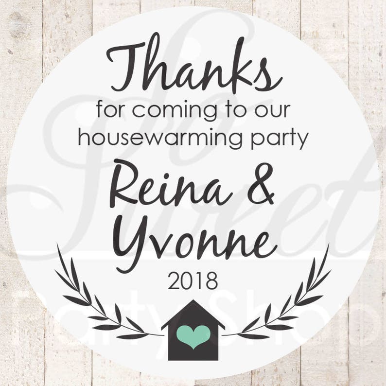 Housewarming Party Favor Stickers, Housewarming Party Favors, New Home Gift Labels, First Home, Home Sweet Home, Hostess Gift Set of 24 image 1