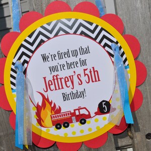 Fire Truck Birthday Party Water Bottle Labels, Firefighter Birthday Party, Fire Engine Birthday Water Bottle Wraps Set of 10 image 5