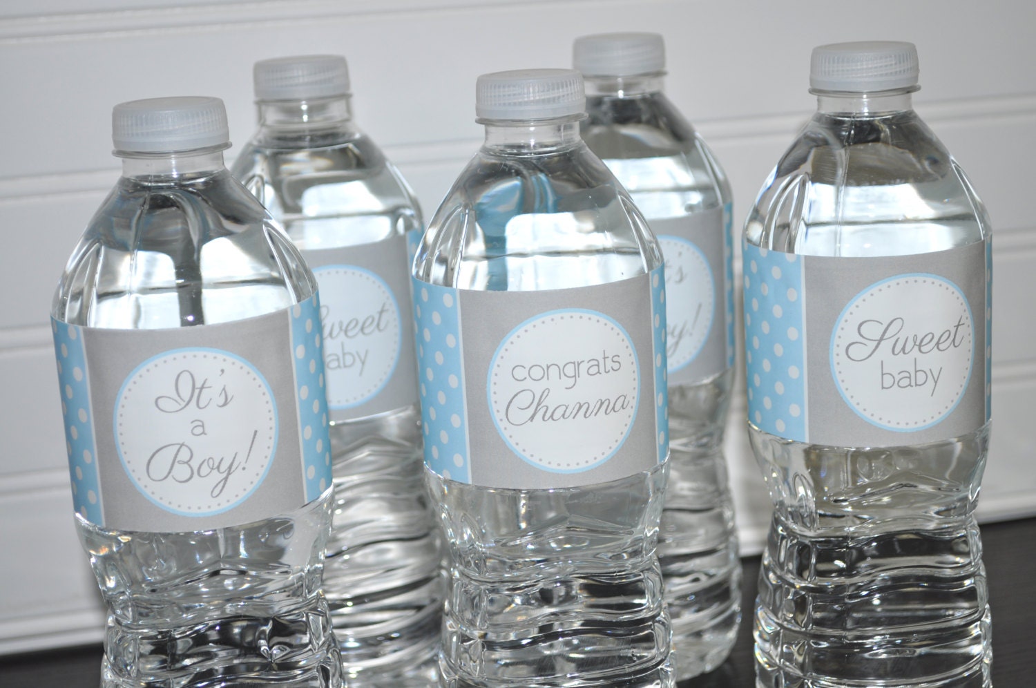 Boys Baby Shower Water Bottle Labels It's A Boy Baby Etsy
