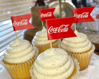 Business Logo Cupcake Flags Toothpick Flags Personalized Corporate Logo Food Flags Custom Company Logo Cupcake Picks