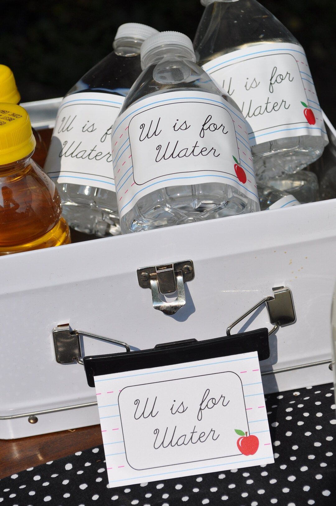 Back to School WATER BOTTLE LABELS, Kids Party Ideas, End of Summer