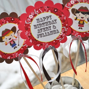 Cowgirl Birthday Party Invitations Cowgirl Birthday Decorations Western Birthday Party Set of 10 image 4