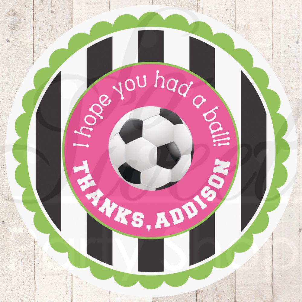 30 GOAL SOCCER ENVELOPE SEALS LABELS STICKERS PARTY FAVORS 1.5" ROUND 