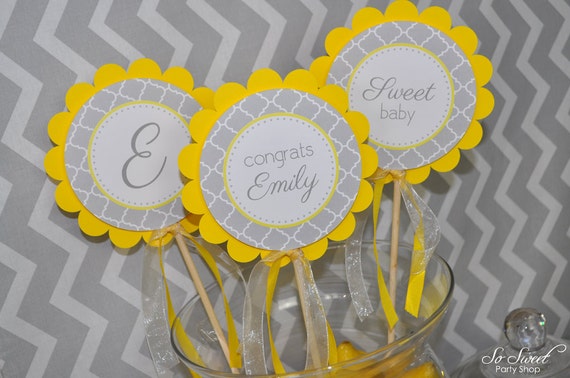 Nautical Baby Shower Centerpiece Sticks Boys Baby Shower