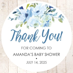 Baby Shower Favor Labels Party Favor Stickers Thank You Stickers for Baby Shower Boy Baby Shower Personalized Baby Shower Favor Bag Labels