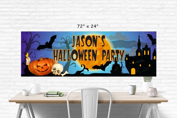 hoe te gebruiken grot Snikken Halloween Party Banner Halloween Party Decorations Pumpkin - Etsy België