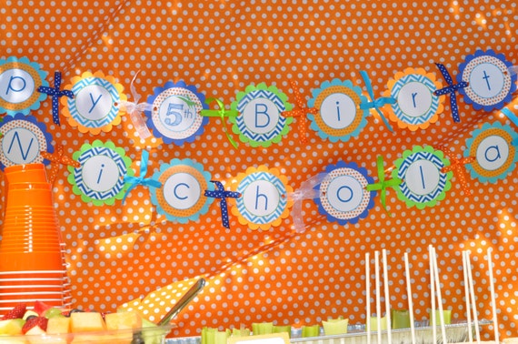 Dinosaur Birthday Banner, Boys 1st Birthday Banner, Dinosaur Theme Happy Birthday Banner, Dinosaur Birthday Party Decorations Il_570xn