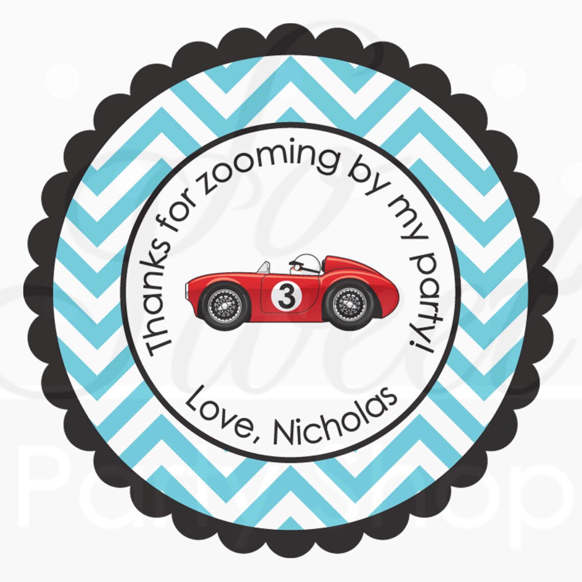 Boys Birthday Cupcake Toppers Chevron Birthday Decorations | Etsy