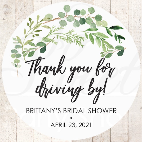 Drive by Wedding Shower Etsy