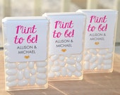Bridal Shower Favors, Tic Tac Labels Mint To Be, Wedding Favors, Bachelorette Party, Personalized Engagement Favors - Set of 24 Labels Il_170x135