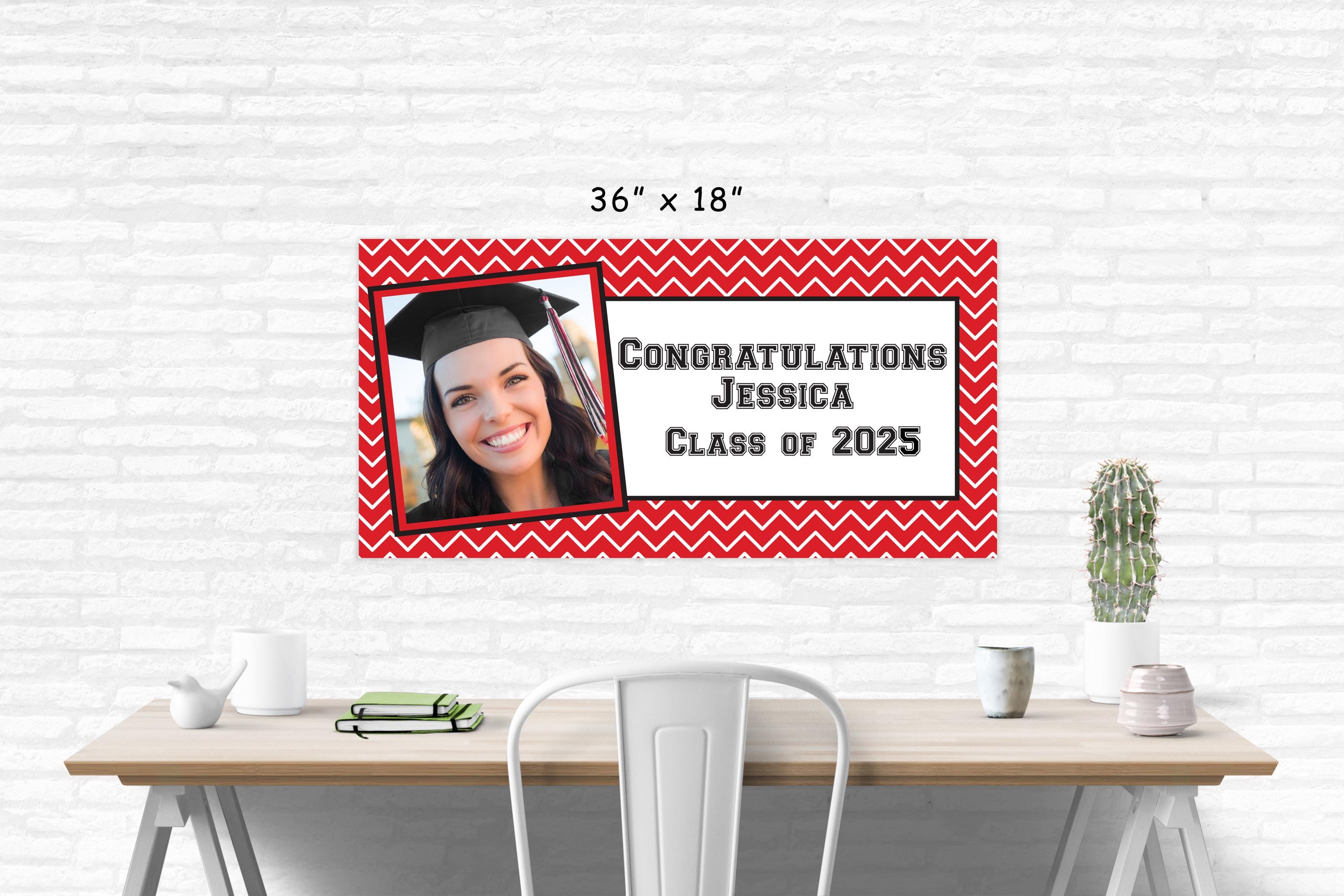 Graduation Banner With Photo Class of 2025 High School Graduation ...