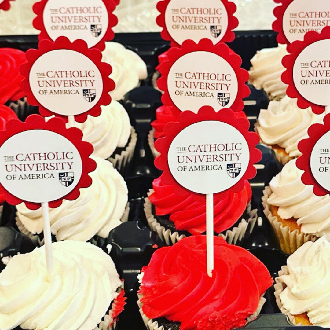 Business Logo Cupcake Toppers Custom Corporate Logo Promotional Cupcake