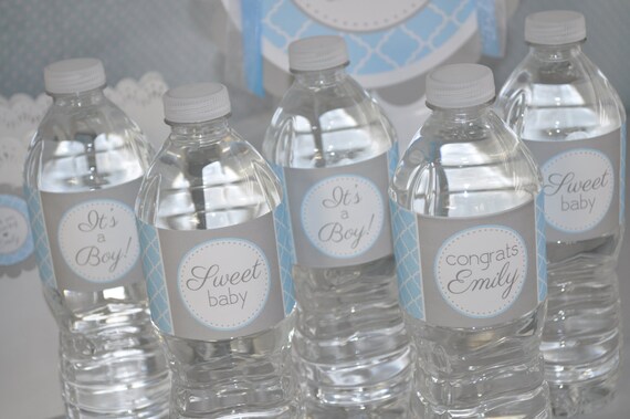 Boys Baby Shower Water Bottle Labels It S A Boy Baby Shower