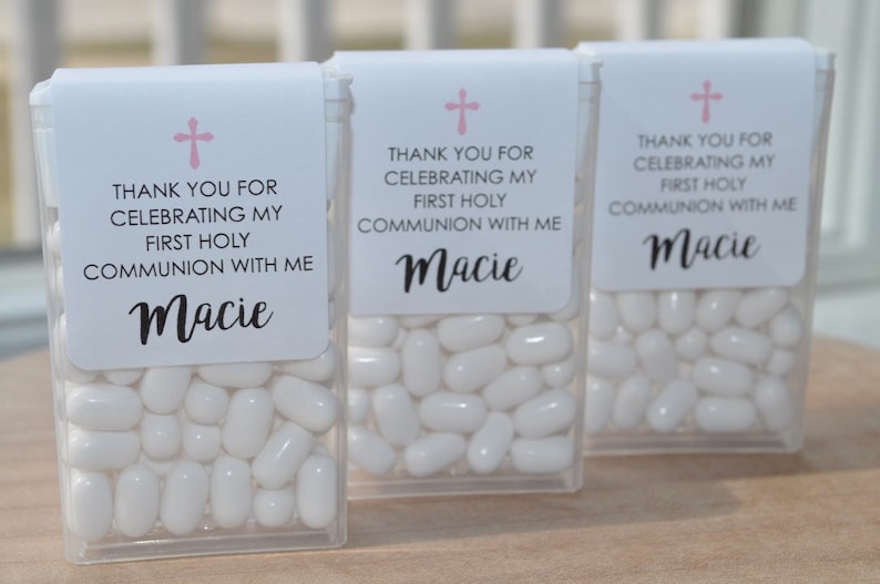 Communion Mint 1st Holy Communion Party Favors, Tic Tac Labels Mint Favors, Mint ...