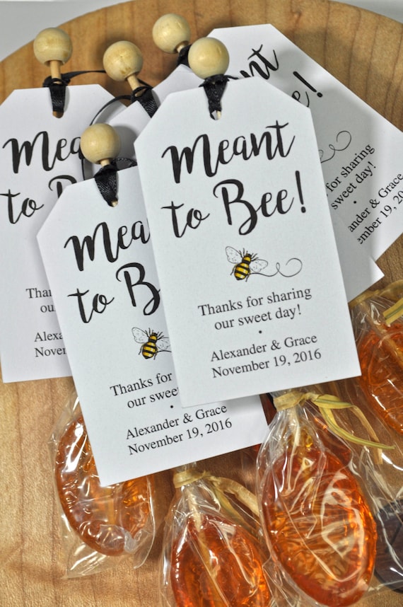 Party Favors Meant to bee Wedding Favor Honey Bridal shower favors