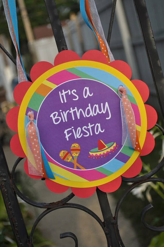 Fiesta Birthday Party Door Sign Party Sign Cinco De Mayo Party Welcome Sign 1st Birthday Girls Or Boys Birthday Party Decorations