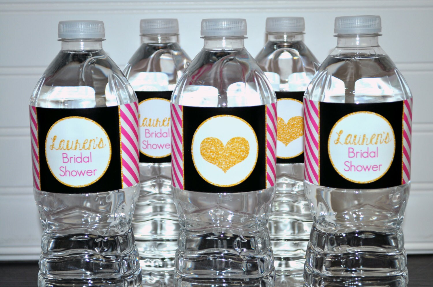Bridal Shower Water Bottle Labels Bachelorette Party Wedding | Etsy